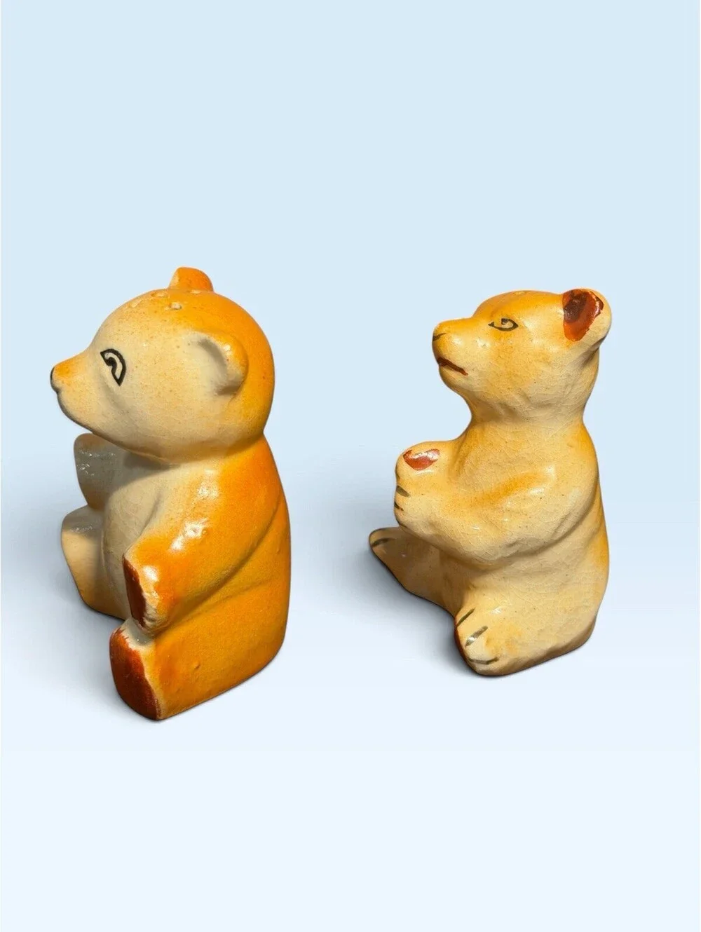 Vintage MCM Bears Salt and Pepper Shakers Made in Japan Corked Trinkets